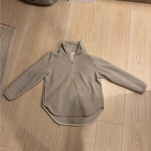 Everlane Teddy Half Zip Sweatshirt Size Medium